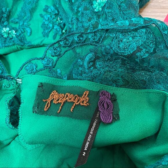 NWT Free People Songbird beaded romper embroidered - Picture 7 of 9